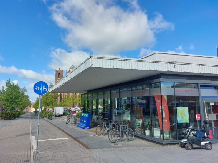 Stadtinformation Prenzlau Fahrradabstellanlage, Foto: Antje Lang